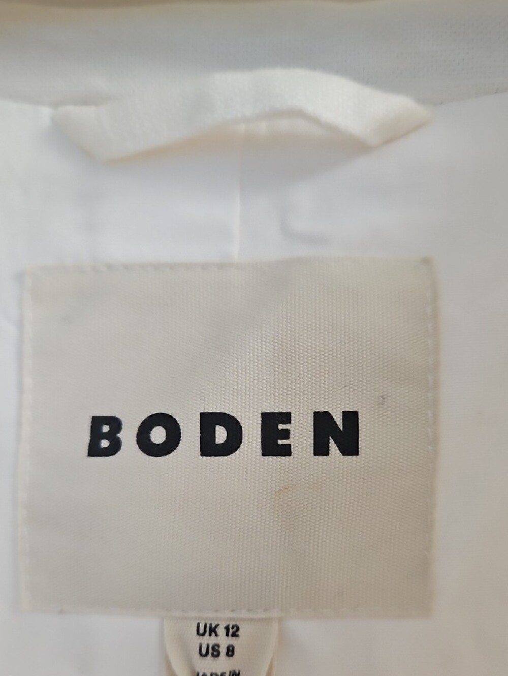 Boden Cream  Jacket with Multicolor Floral Embroidery - Picture 11 of 12